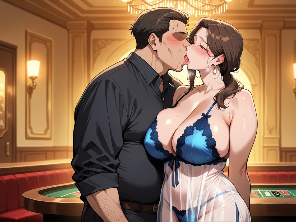 高級ナイトクラブで働く爆乳発情妻と中出しセックス - サンプル画像 4