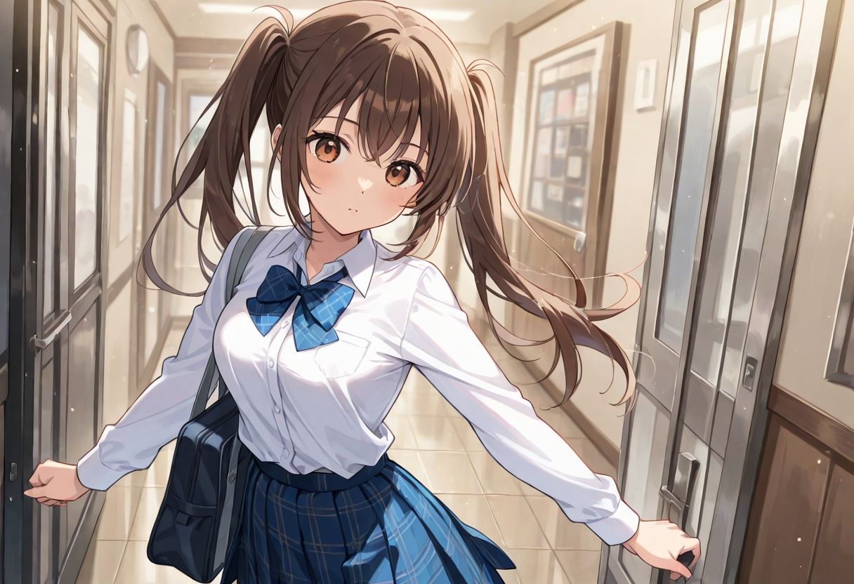 通学中の女子校生に濃厚精子を種付け - サンプル画像 1