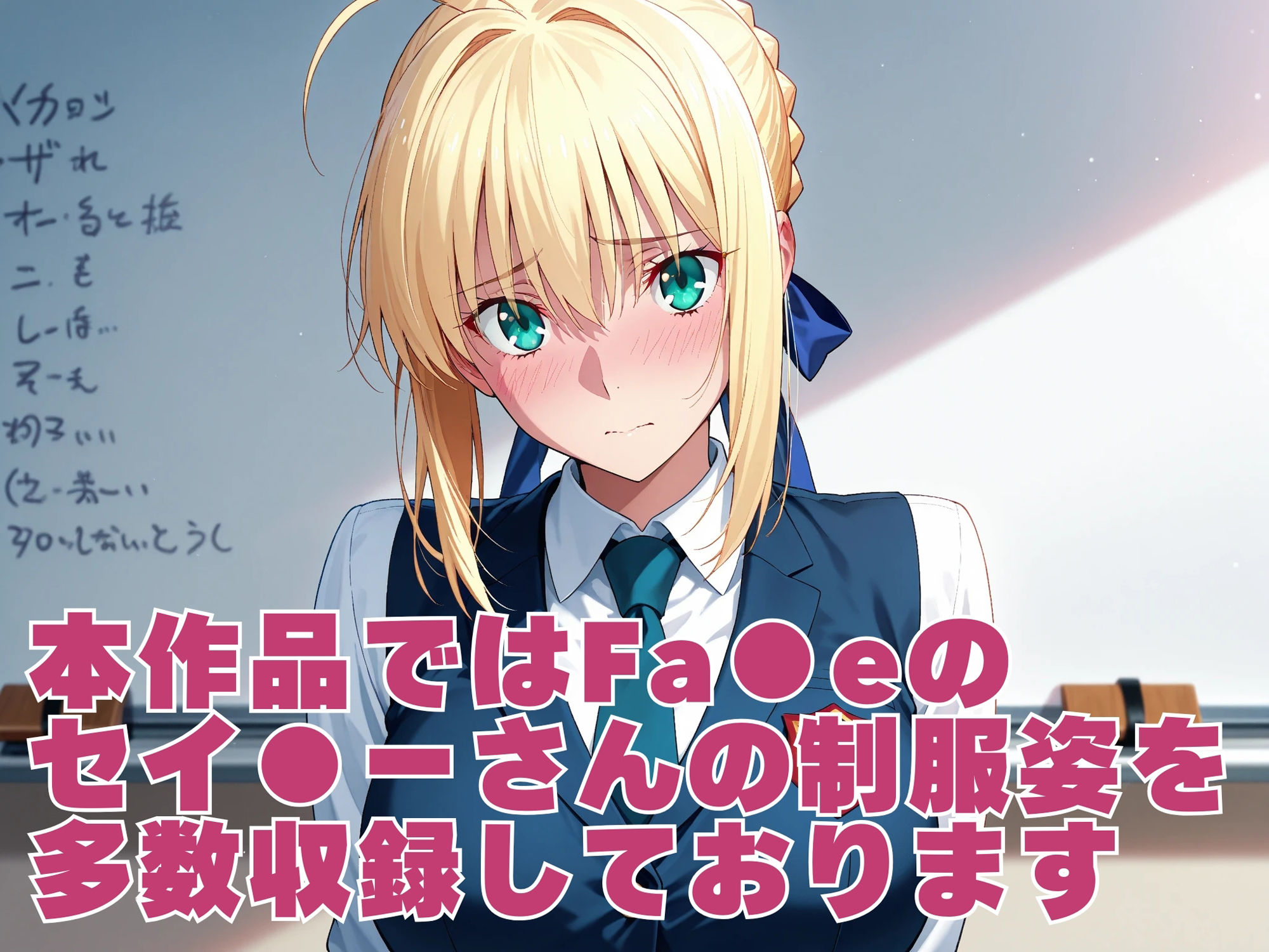【発情ヒロイン】Fate/st●y night  セイ●ー  制服SEX編 - サンプル画像 1