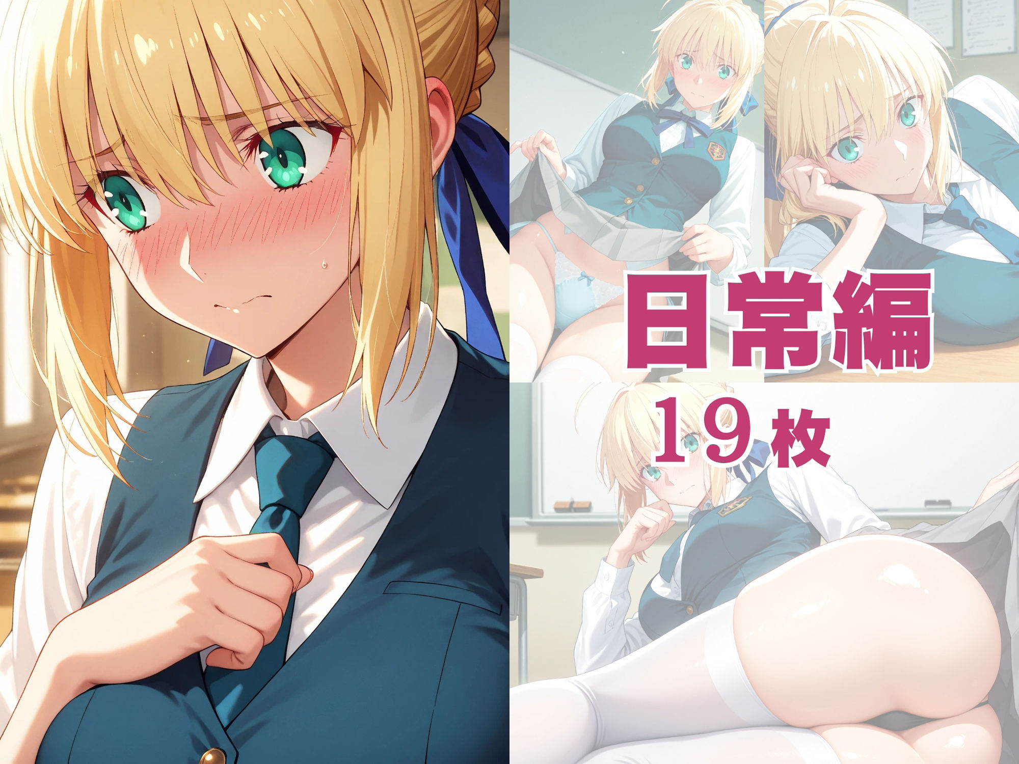 【発情ヒロイン】Fate/st●y night  セイ●ー  制服SEX編 - サンプル画像 8