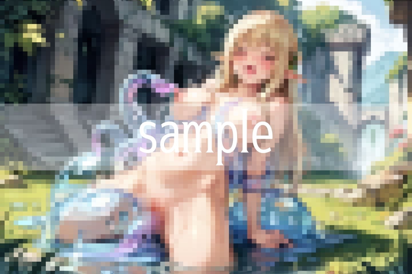 処女エルフはモンスターと性行為を断れない - サンプル画像 1