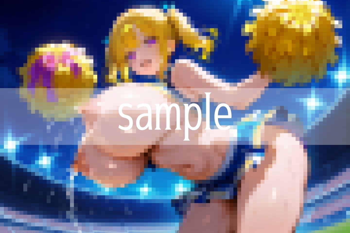 超乳チアの母乳吹き出しHな応援団 - サンプル画像 6