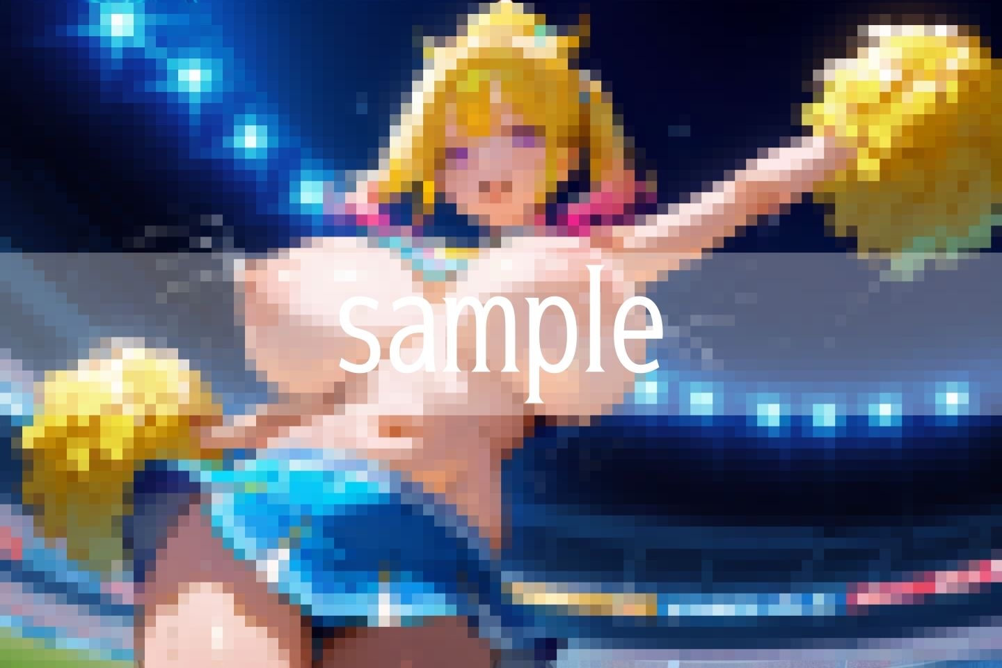 超乳チアの母乳吹き出しHな応援団 - サンプル画像 7