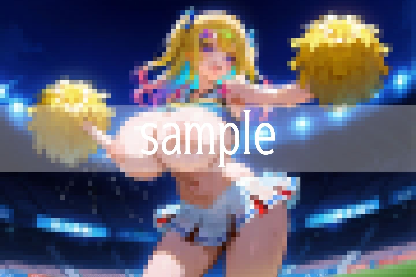 超乳チアの母乳吹き出しHな応援団 - サンプル画像 8