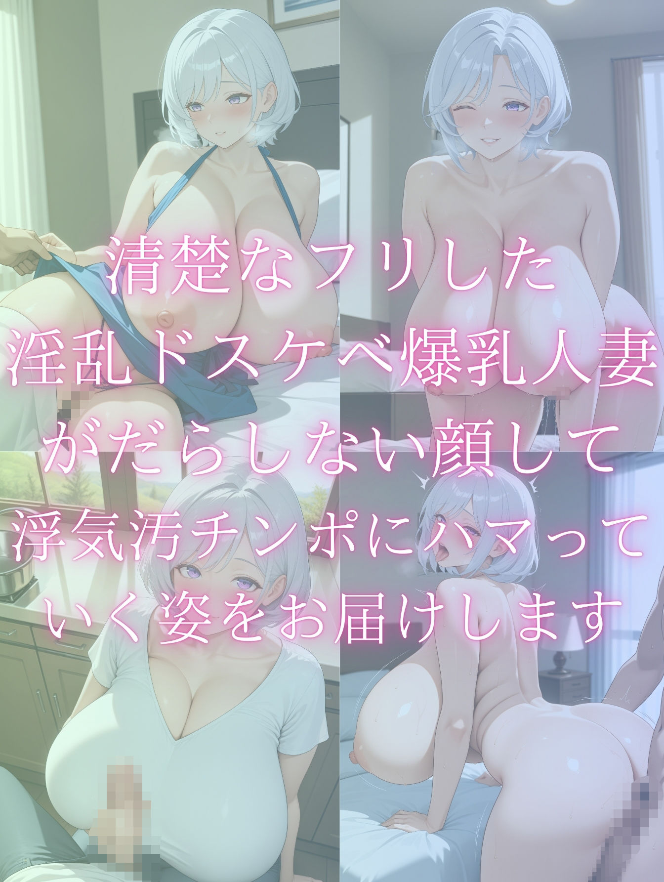 清楚なふりした爆乳人妻と濃厚不倫性交 - サンプル画像 1