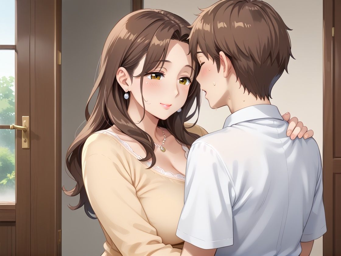 撮影モデルは彼女の母、淫乱巨乳の誘惑にシャッターより腰が反応した件 - サンプル画像 3