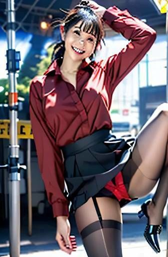 セクシーなバランスポーズ - サンプル画像 1
