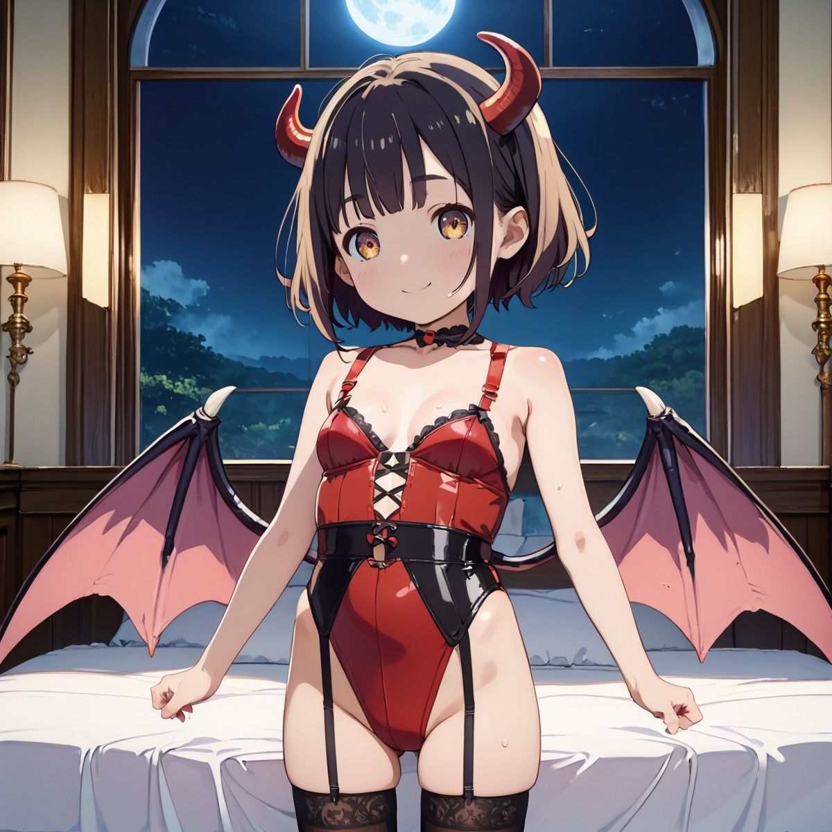 おXんぽだいすき！月夜の晩に現れる淫魔サキュバスPart12 - サンプル画像 1