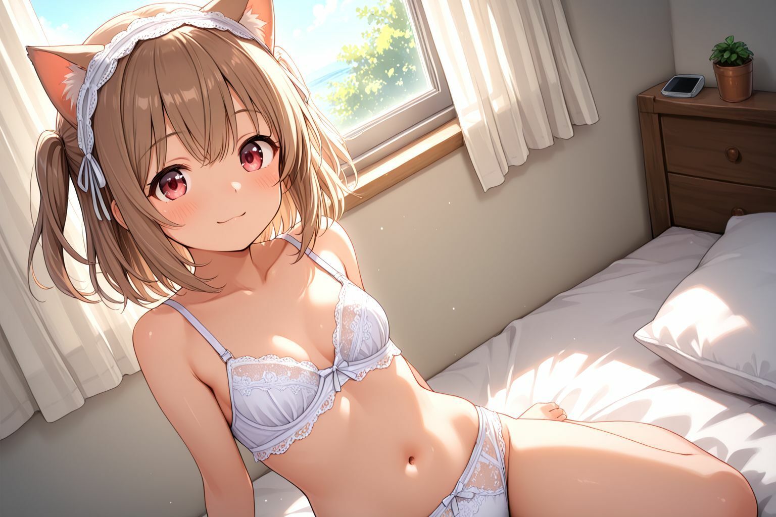 ミックスガールズコレクション ちっぱいネコミミメイド喫茶のえっちな裏オプション - サンプル画像 4
