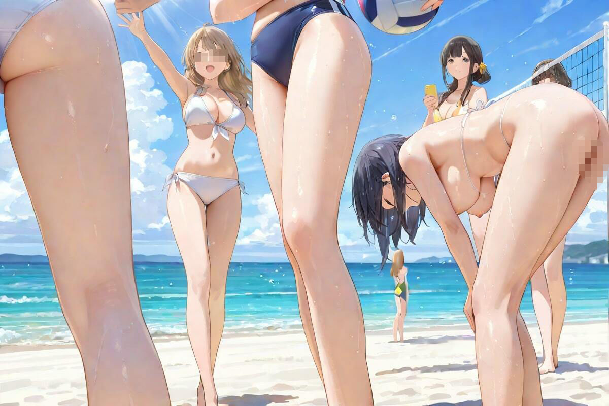 灼熱ビーチ乱舞  ビキニ美女  砂浜で乱れ狂う - サンプル画像 4