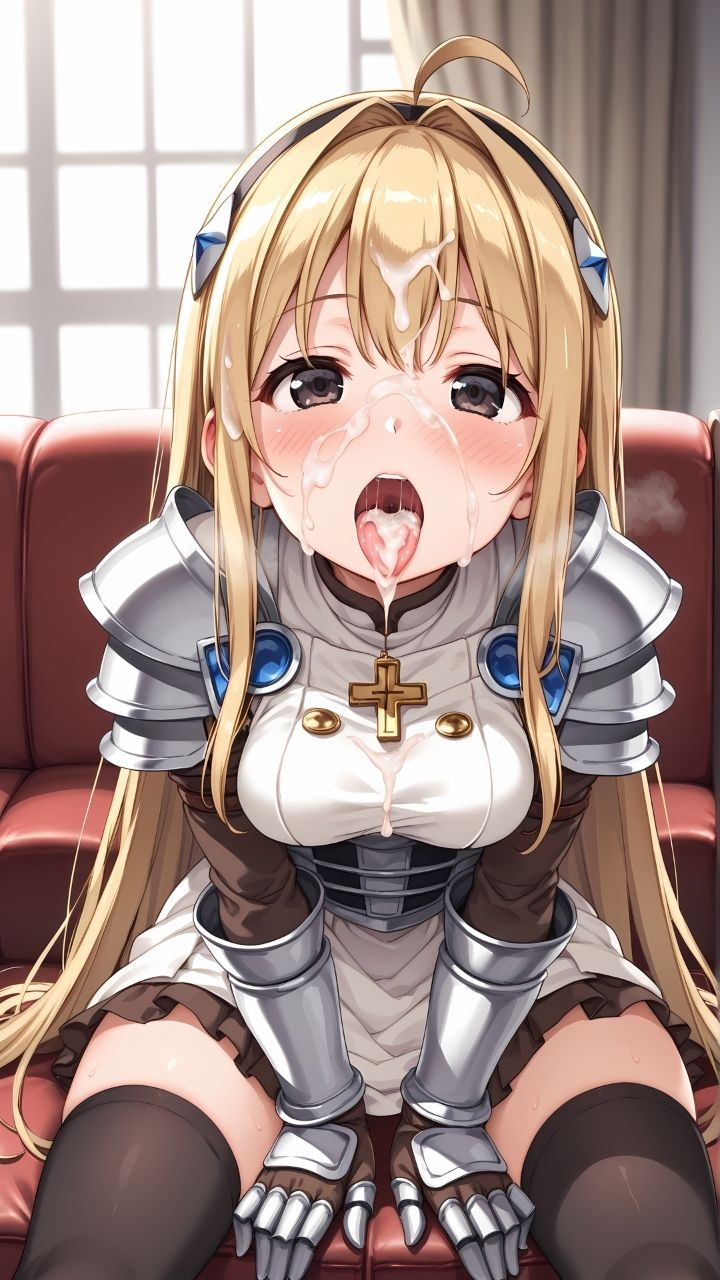 あなたの精液をお恵みください〜聖騎士に大量顔射ぶっかけ！〜 - サンプル画像 5