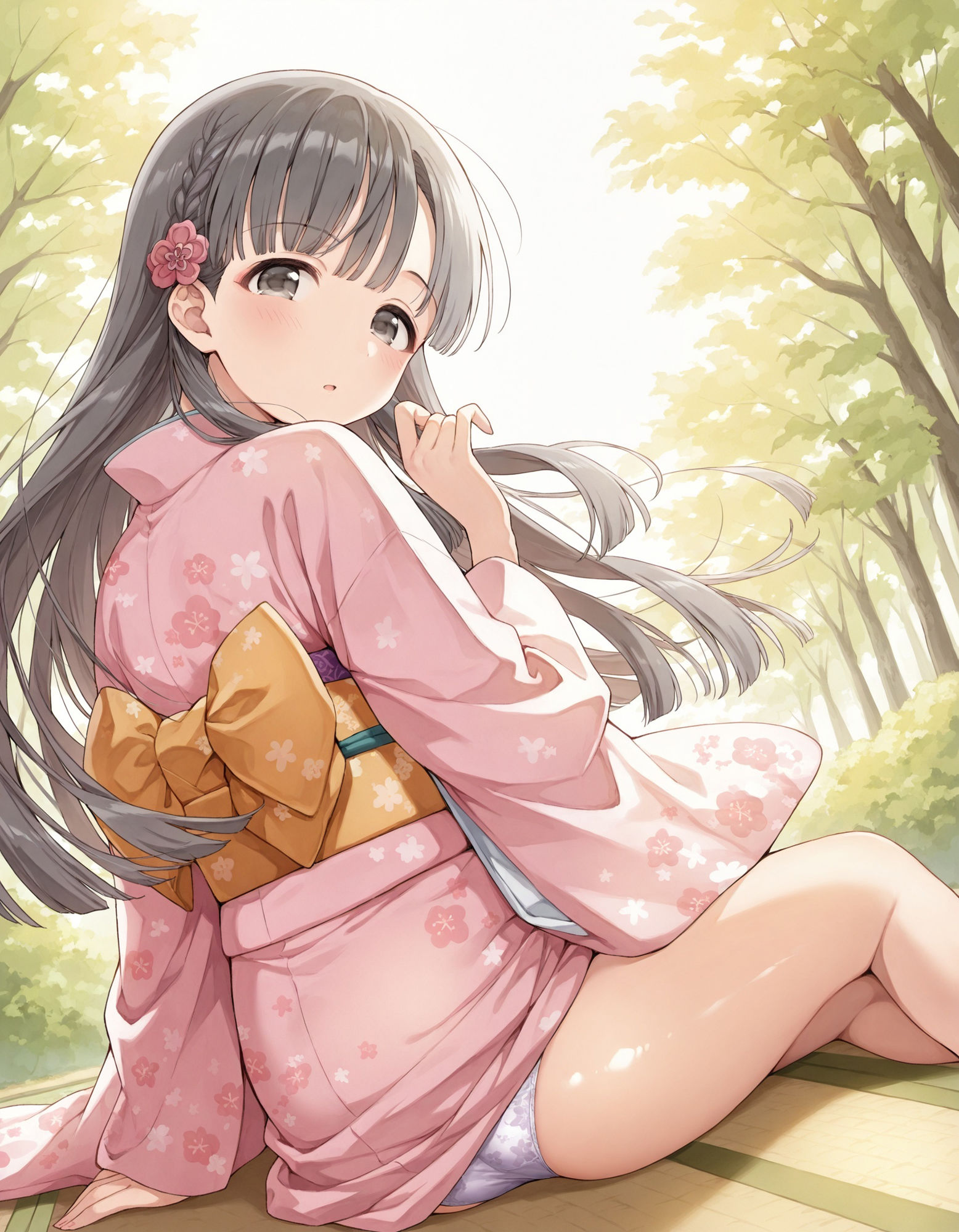 小〇川紗枝のパンチラ〜着物編〜 - サンプル画像 1