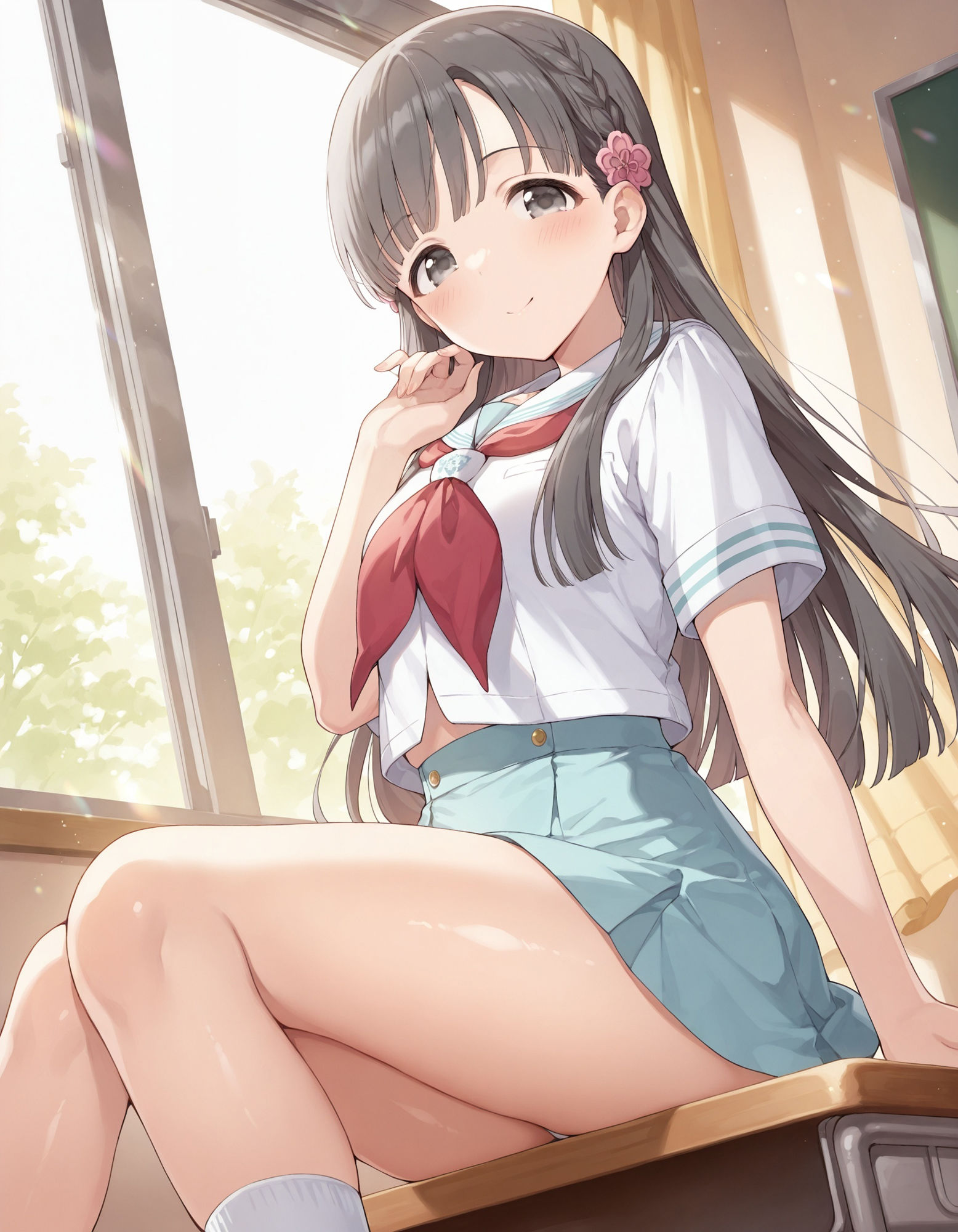 小〇川紗枝のパンチラ〜制服編〜 - サンプル画像 1