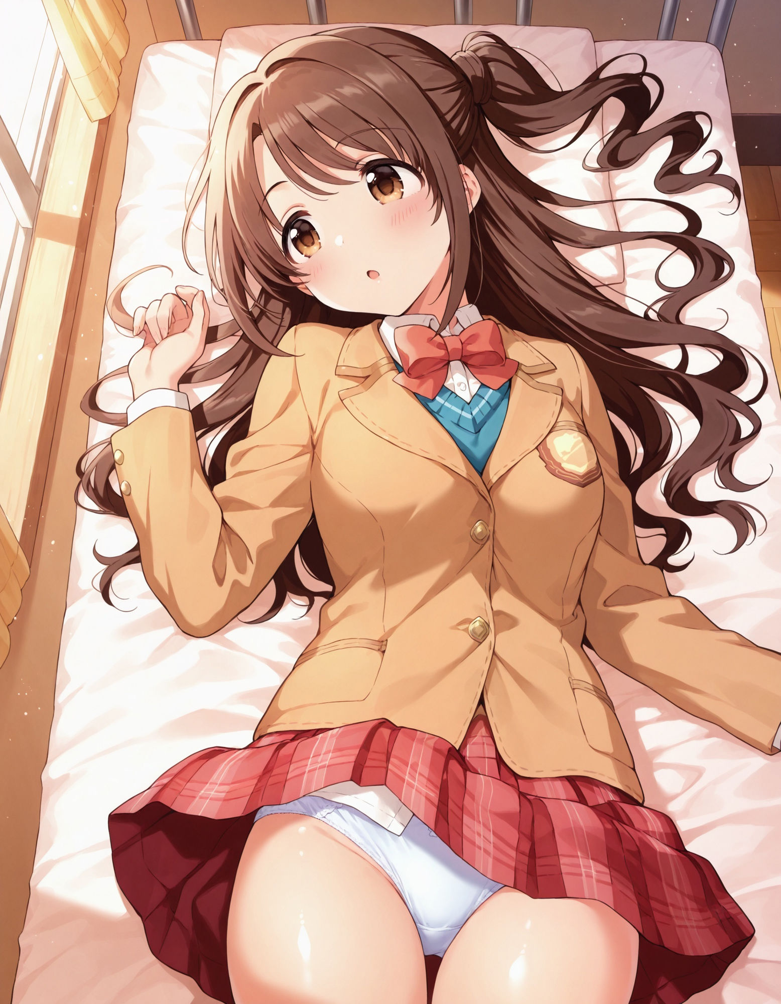 島〇卯月のパンチラ〜制服編〜 - サンプル画像 1
