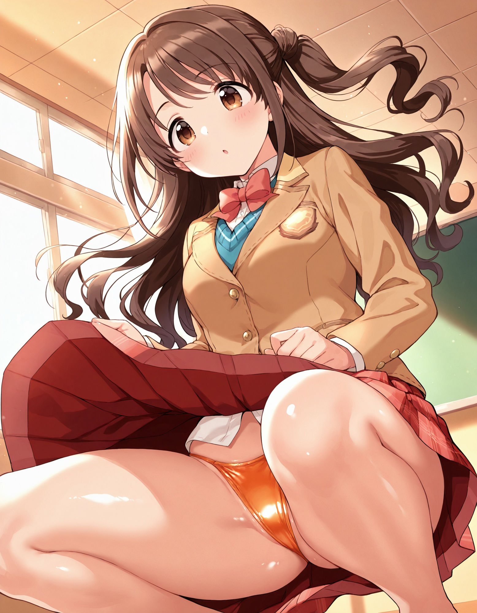 島〇卯月のパンチラ〜制服編〜 - サンプル画像 6