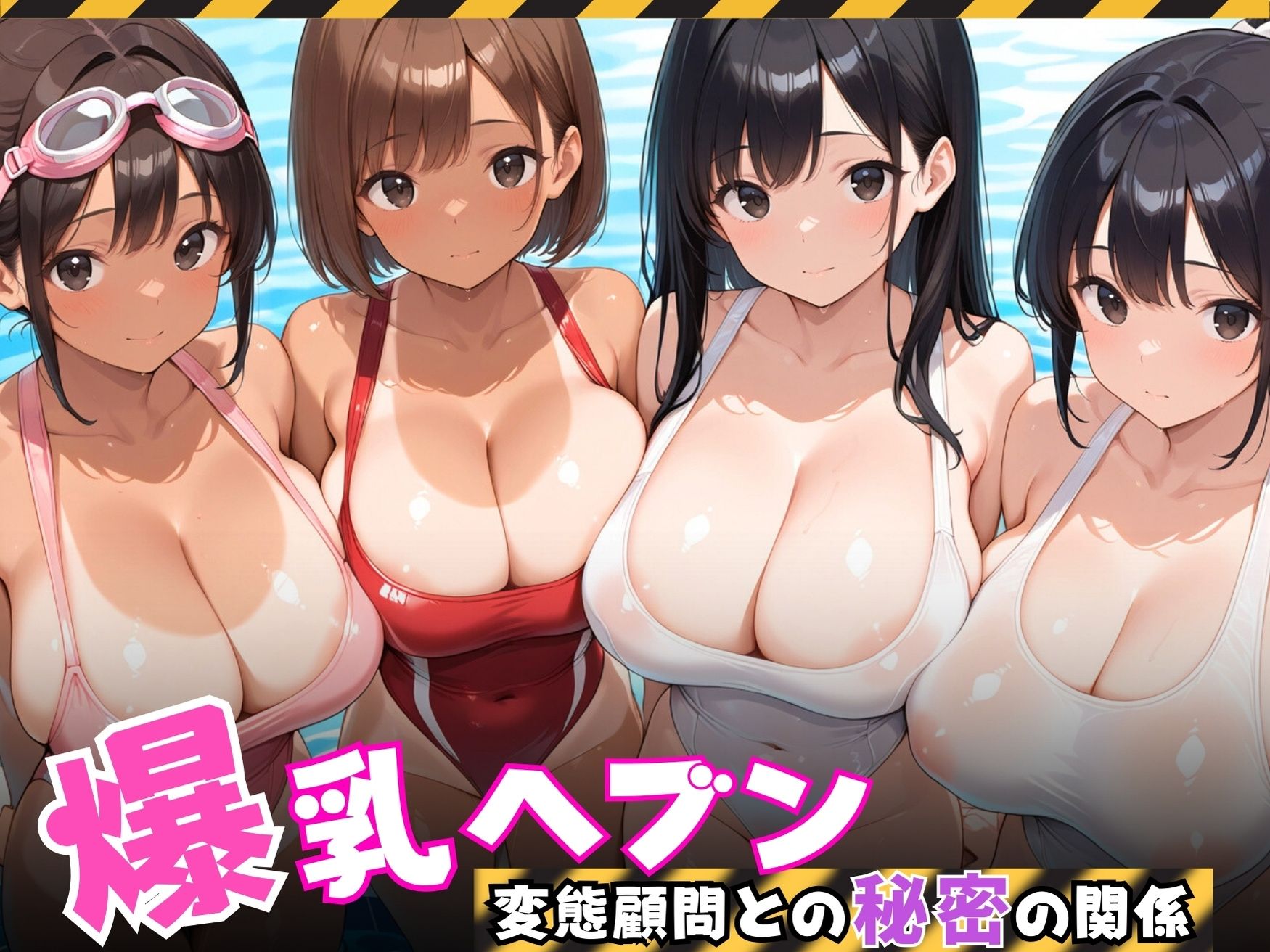 【爆乳ヘブン】爆乳水泳部、変態顧問との秘密の関係 - サンプル画像 1