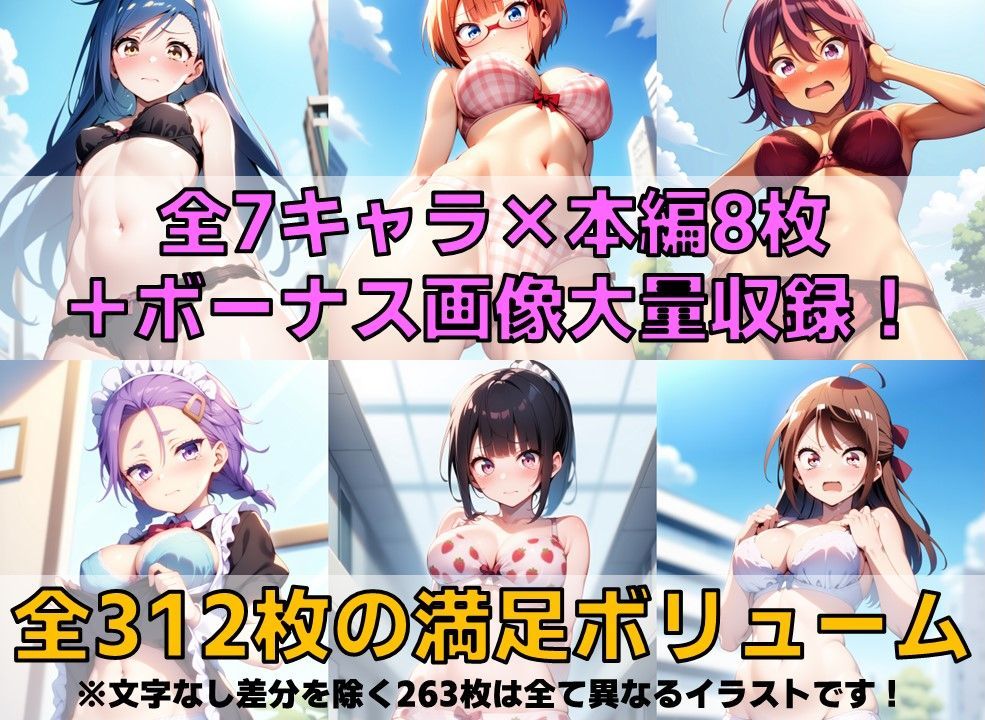 勉強系ヒロイン 下着チェック【陰毛あり版】 - サンプル画像 2