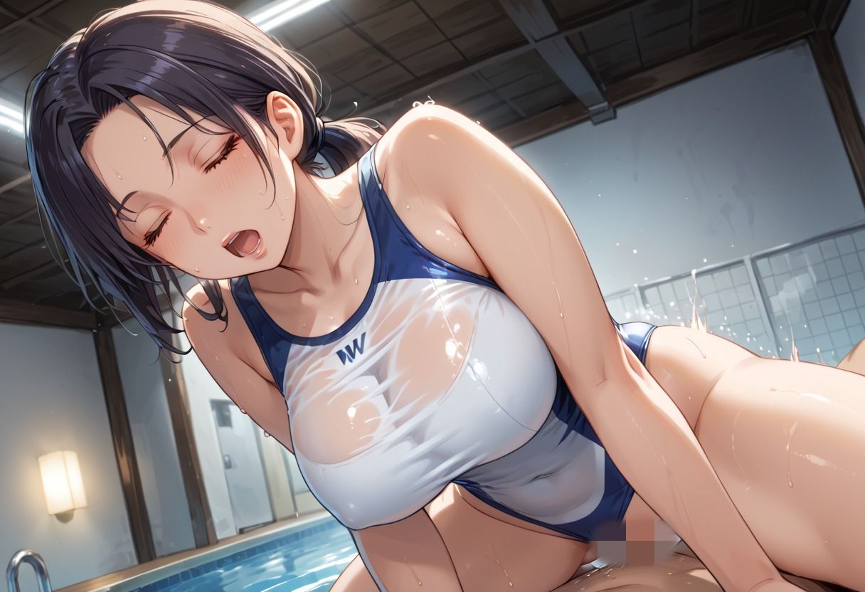 美人妻、水着の奥は君のもの 〜水泳教室のあと、午後3時に始まる秘密〜 - サンプル画像 1