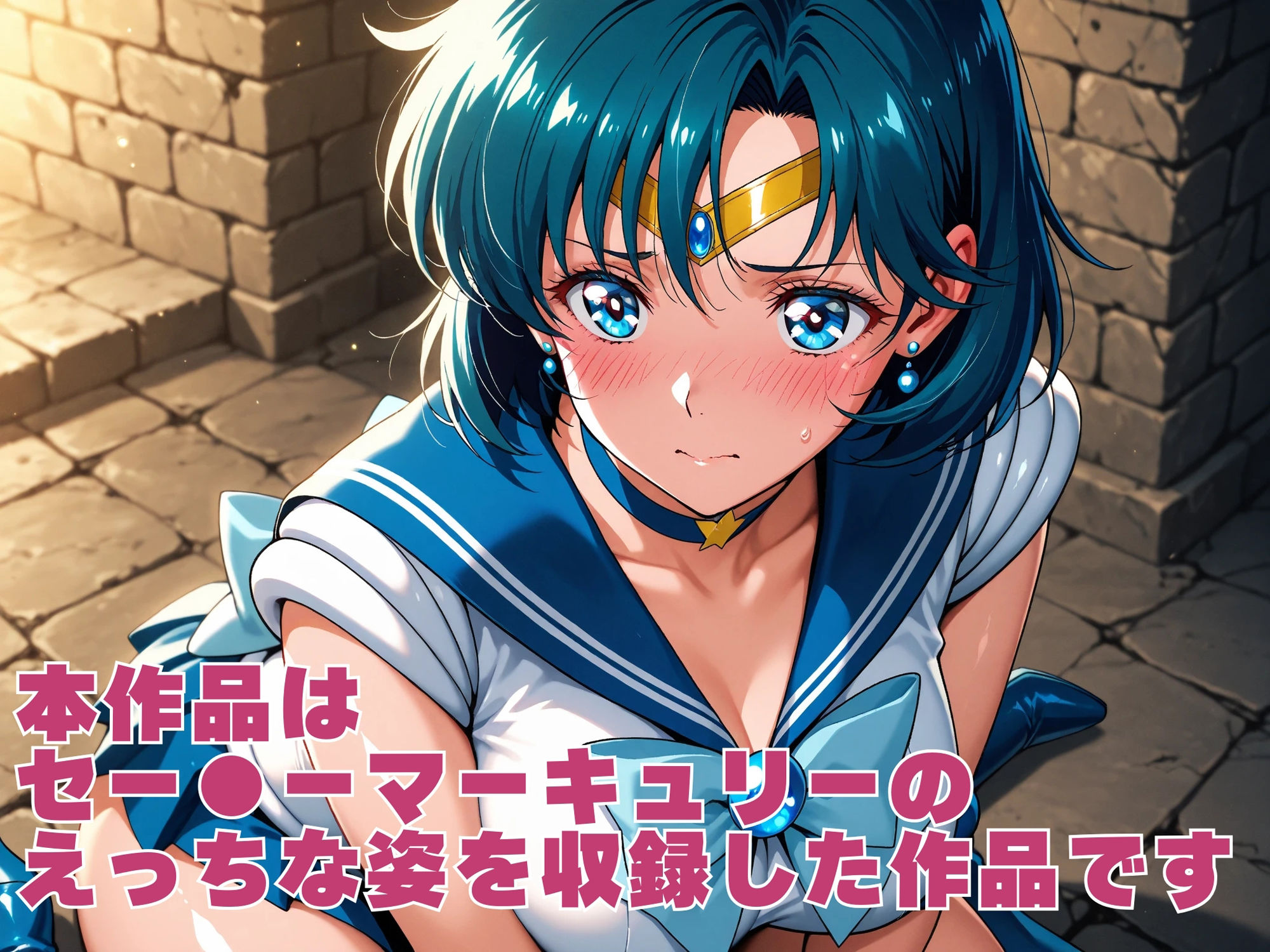 【発情ヒロイン】美少女戦士セー●ーマーキュリー  監獄編 - サンプル画像 1