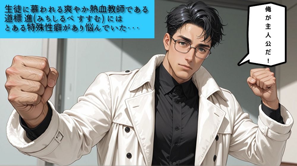 熱血教師！道標 進の悩み…褐色編 - サンプル画像 1