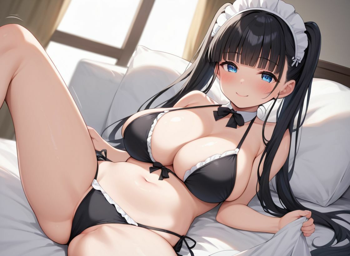 でかおっぱいな妹とメイドコスプレでえっちする - サンプル画像 1
