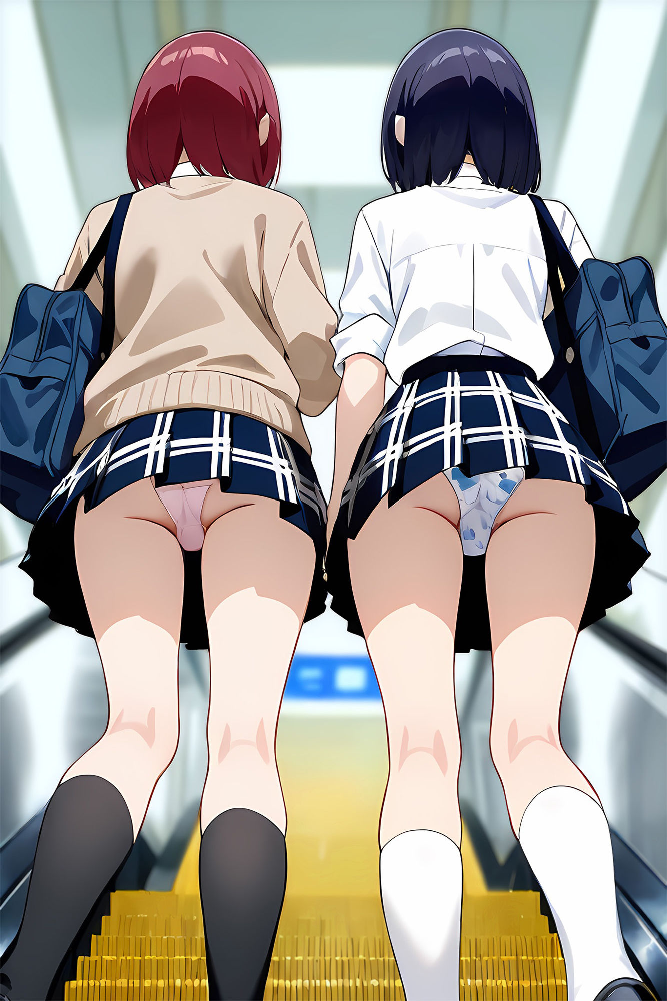ローアングルJKパンツ イラスト集 3 - サンプル画像 6