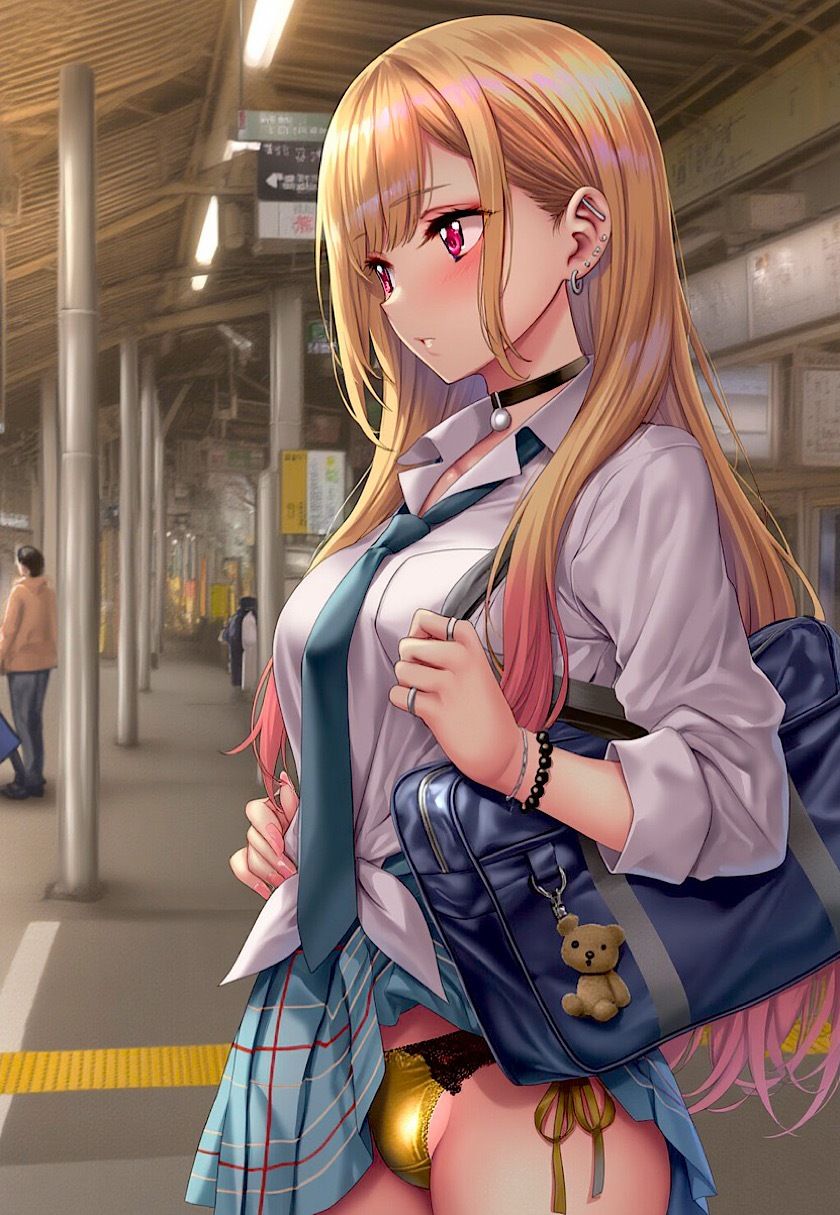 今日のおかず その着せ替え人形は◯をする 喜◯川 海夢〜電車編＆路地裏編〜 - サンプル画像 1
