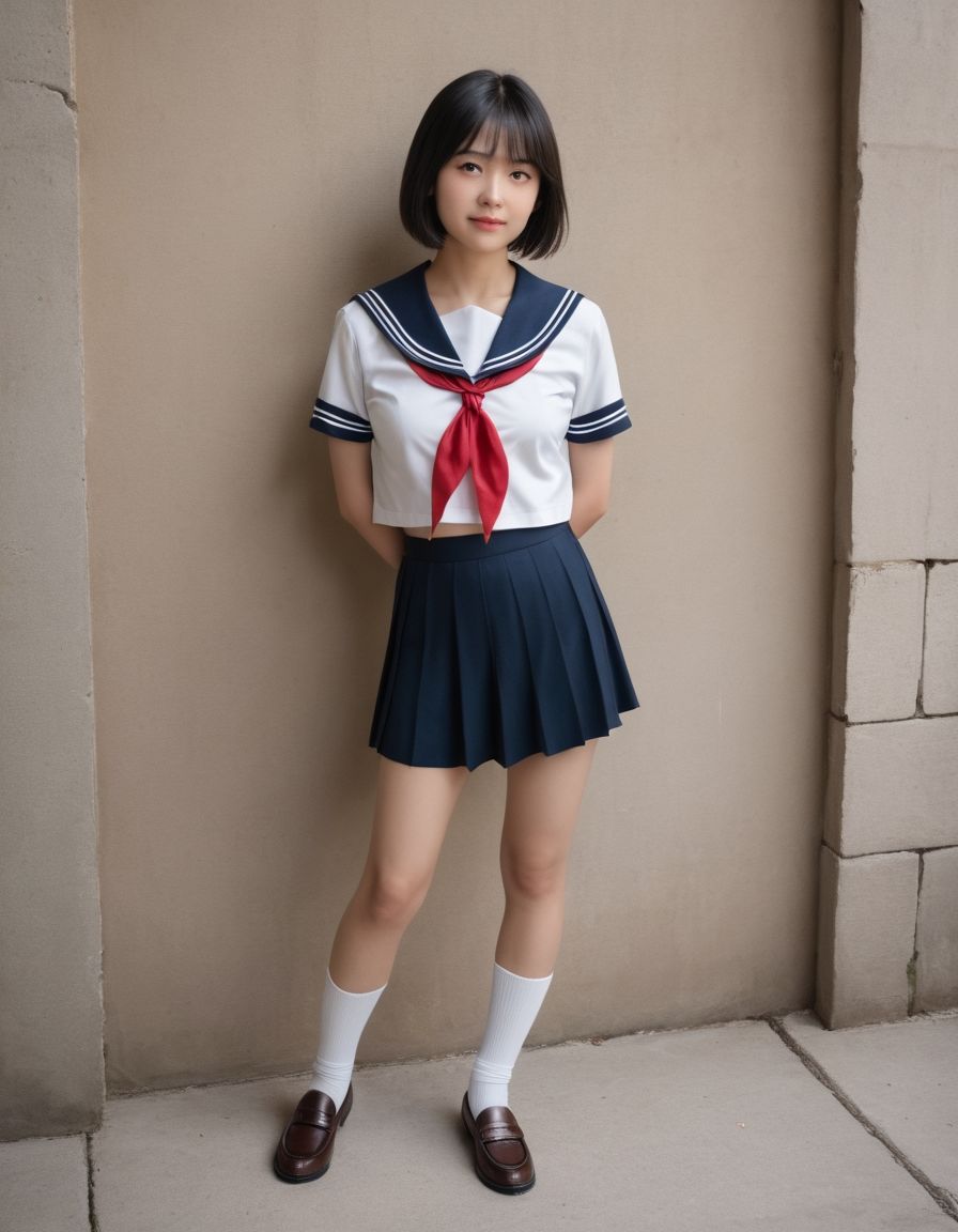 開脚女子校生5  緊縛ショート編  緊縛体験会のはずが、アソコ丸出しにされました - サンプル画像 1