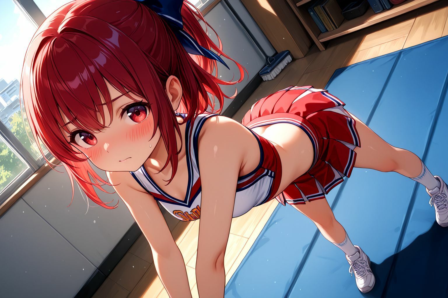 ミックスガールズコレクション  ちっぱいチアガールのエッチな応援 - サンプル画像 2