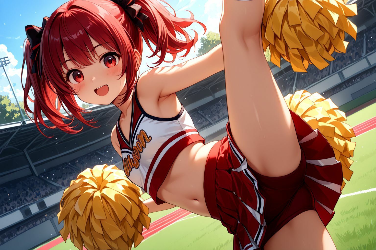 ミックスガールズコレクション  ちっぱいチアガールのエッチな応援 - サンプル画像 3