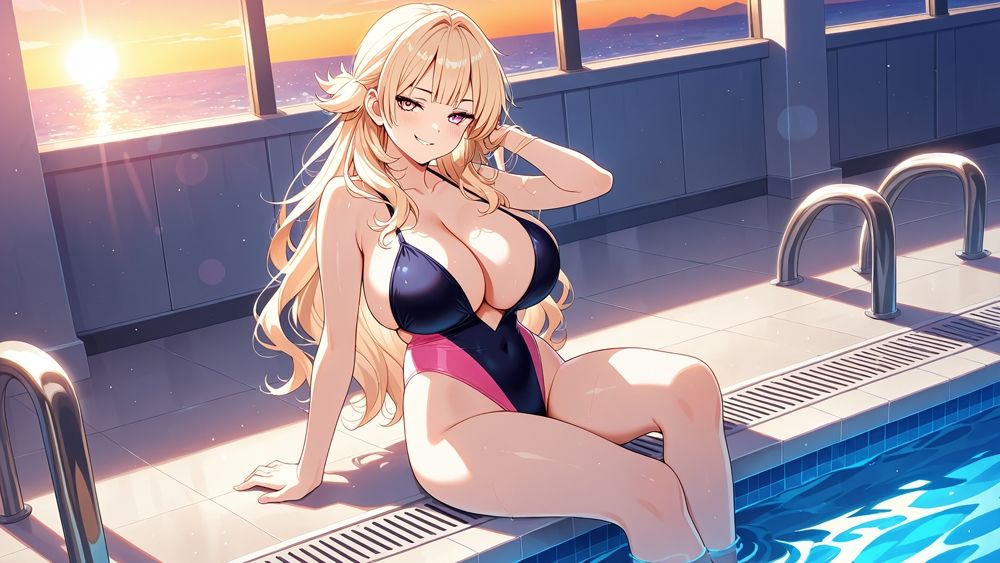 爆乳赤髪金髪グラドルが秘密撮影会で中出し交尾【4K】【450枚収録】 - サンプル画像 4