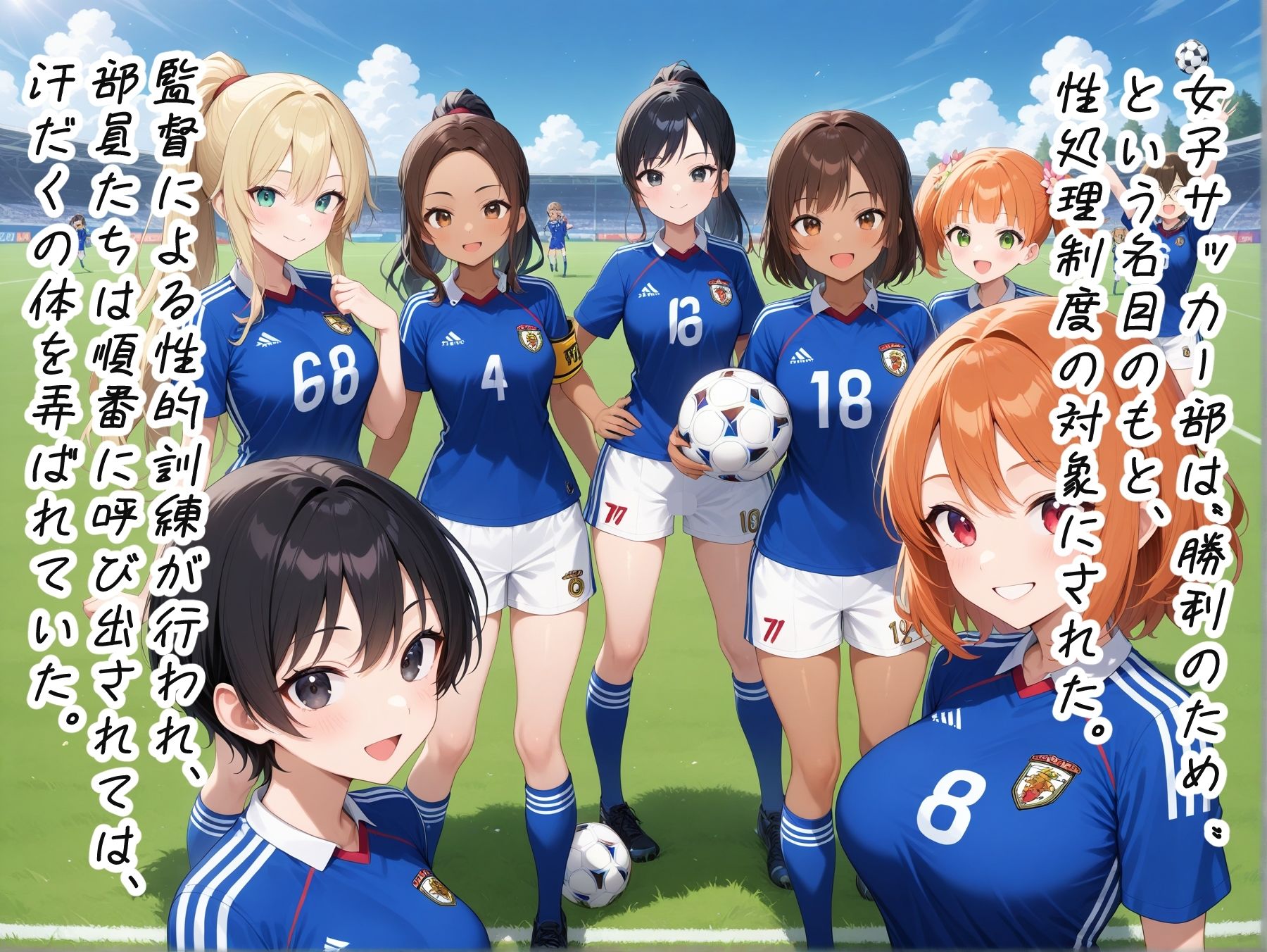 【高画質・500枚・セリフ入有】性処理学院 サッカー部編 快楽イキ地獄 〜監督の精液漬け指導〜 - サンプル画像 1