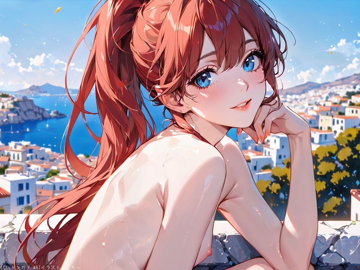 AIイラストCG集79  ザ・露出 in ギリシャ  エレニ・パパダキス - サンプル画像 5