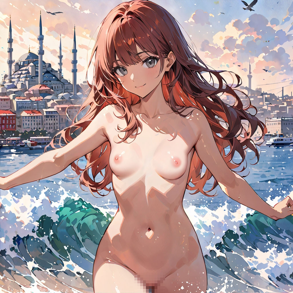 AIイラストCG集81  ザ・露出 in トルコ  アイリン・デミル - サンプル画像 1