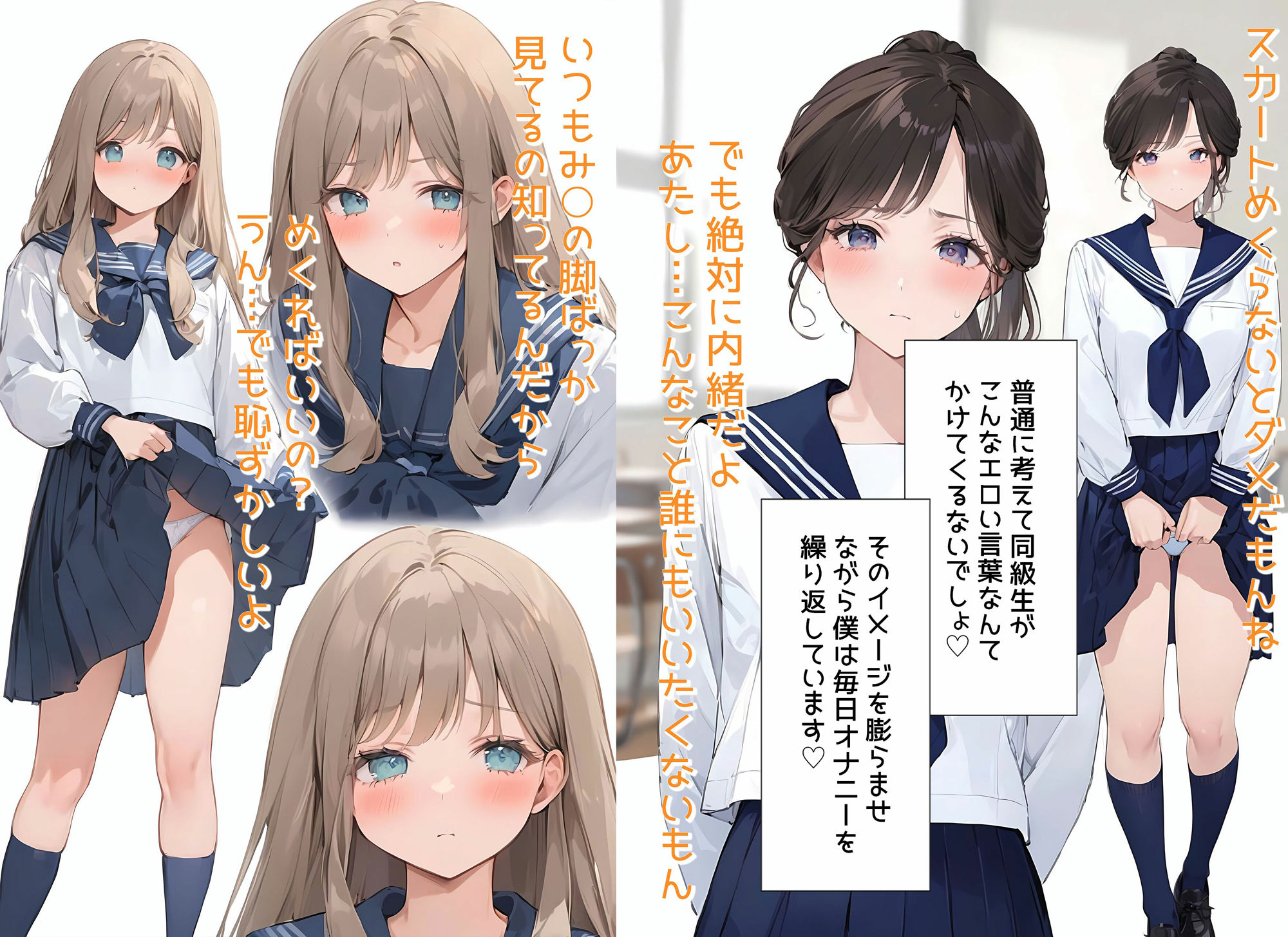 僕はクラスメイト全員の下着が見たい25  卒アル風な女子の顔の隣にパンティはえろい編 - サンプル画像 4