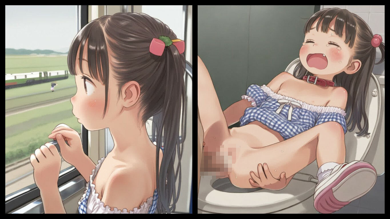 電車で見かけたかわいい子を公衆トイレでレ○プ - サンプル画像 3