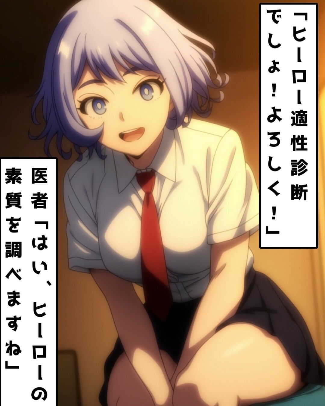 英雄適性診断で無理矢理されてしまう波動ね〇れちゃん！【僕のヒーローア〇デミア】 - サンプル画像 1