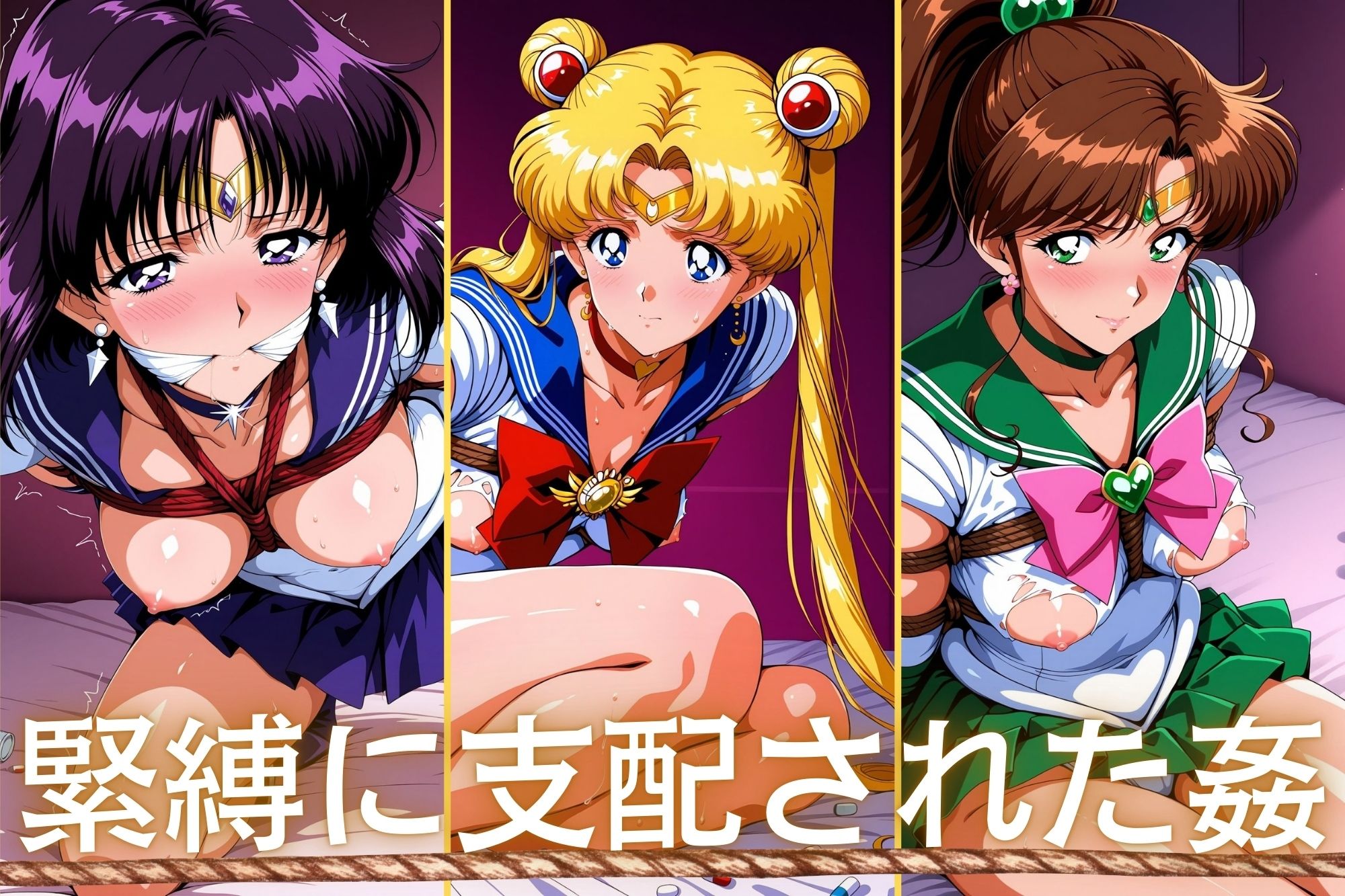 淫縄姦 〜緊縛化されたヒロイン〜 セーラー編 月・木・土 - サンプル画像 1