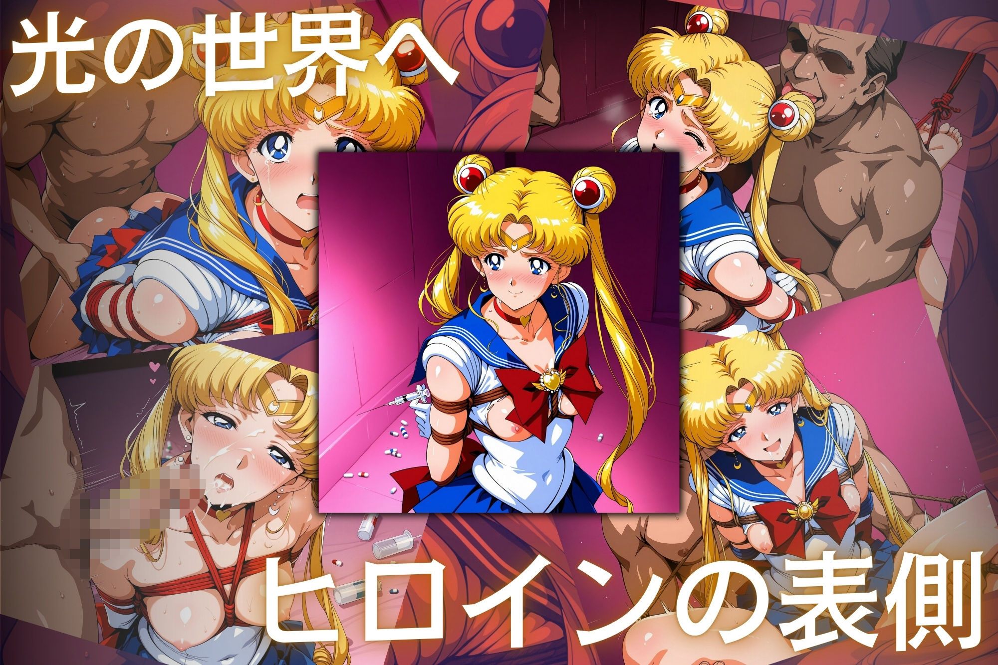 淫縄姦 〜緊縛化されたヒロイン〜 セーラー編 月・木・土 - サンプル画像 2