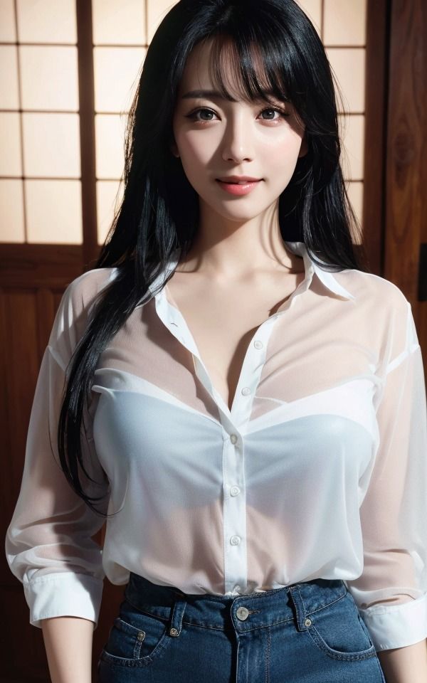 すけ すけ シアーの服を着た美女 - サンプル画像 3