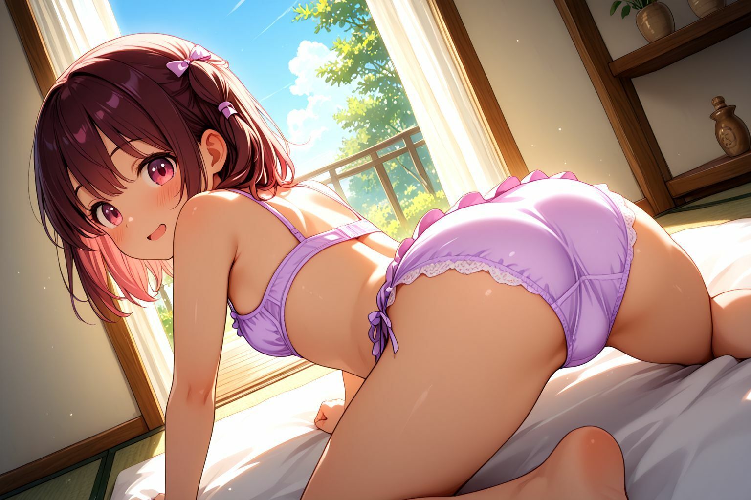 ミックスガールズコレクション  巫女服ちっぱい美少女のえっちなお祓い - サンプル画像 4