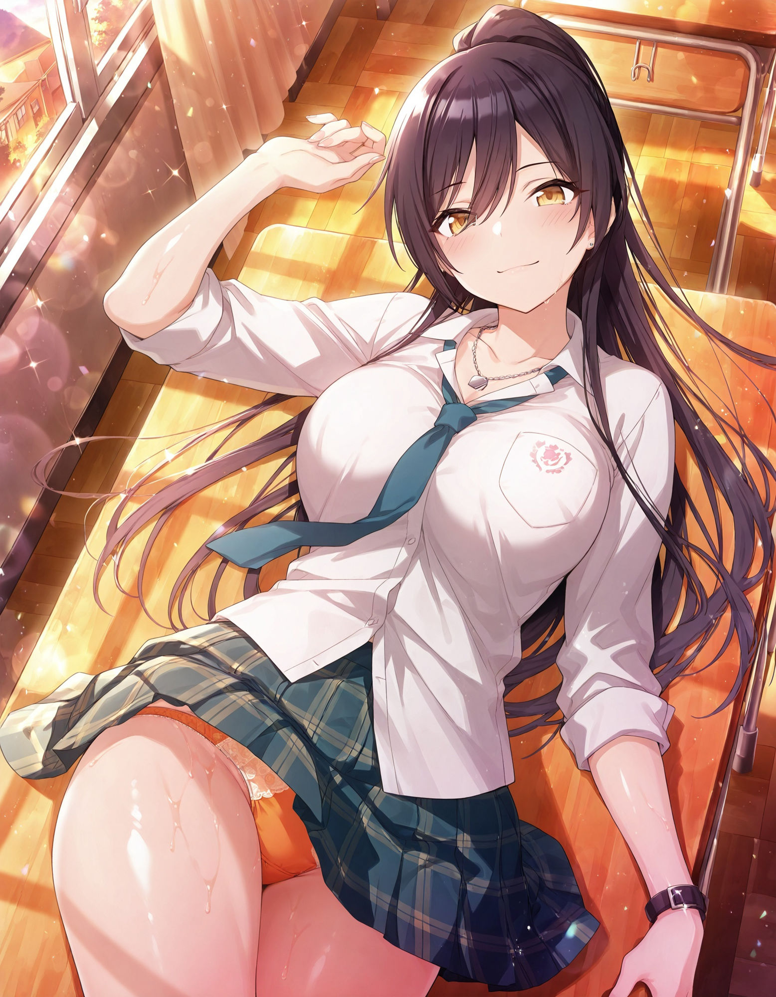 白〇咲耶のパンチラ〜制服編〜 - サンプル画像 1