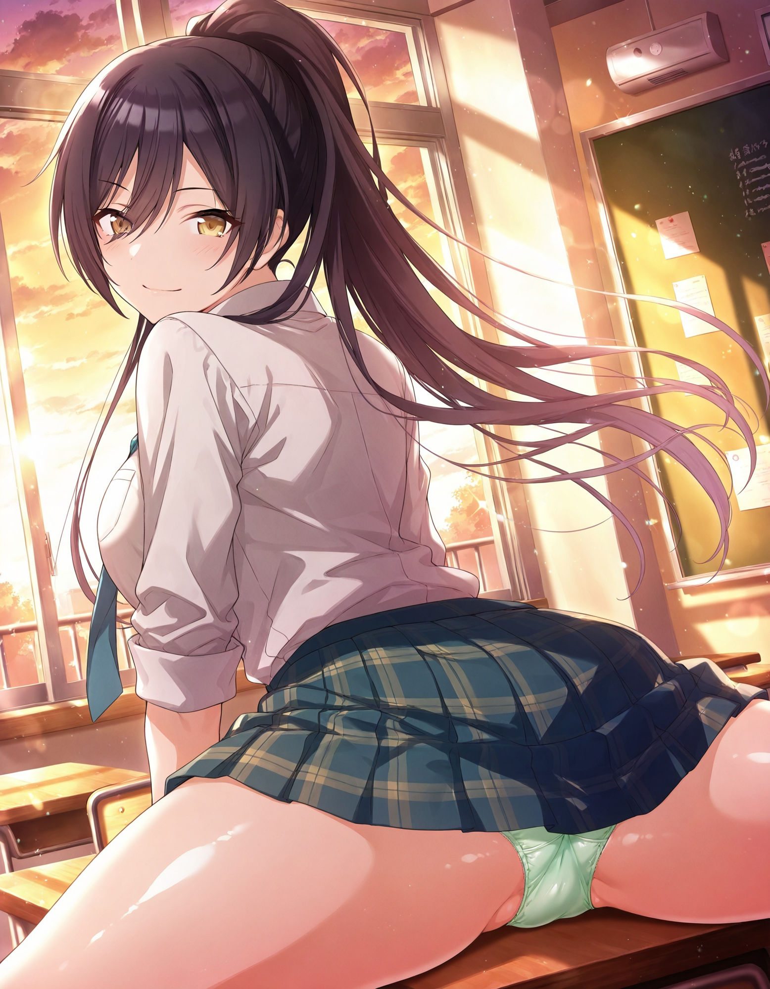 白〇咲耶のパンチラ〜制服編〜 - サンプル画像 5