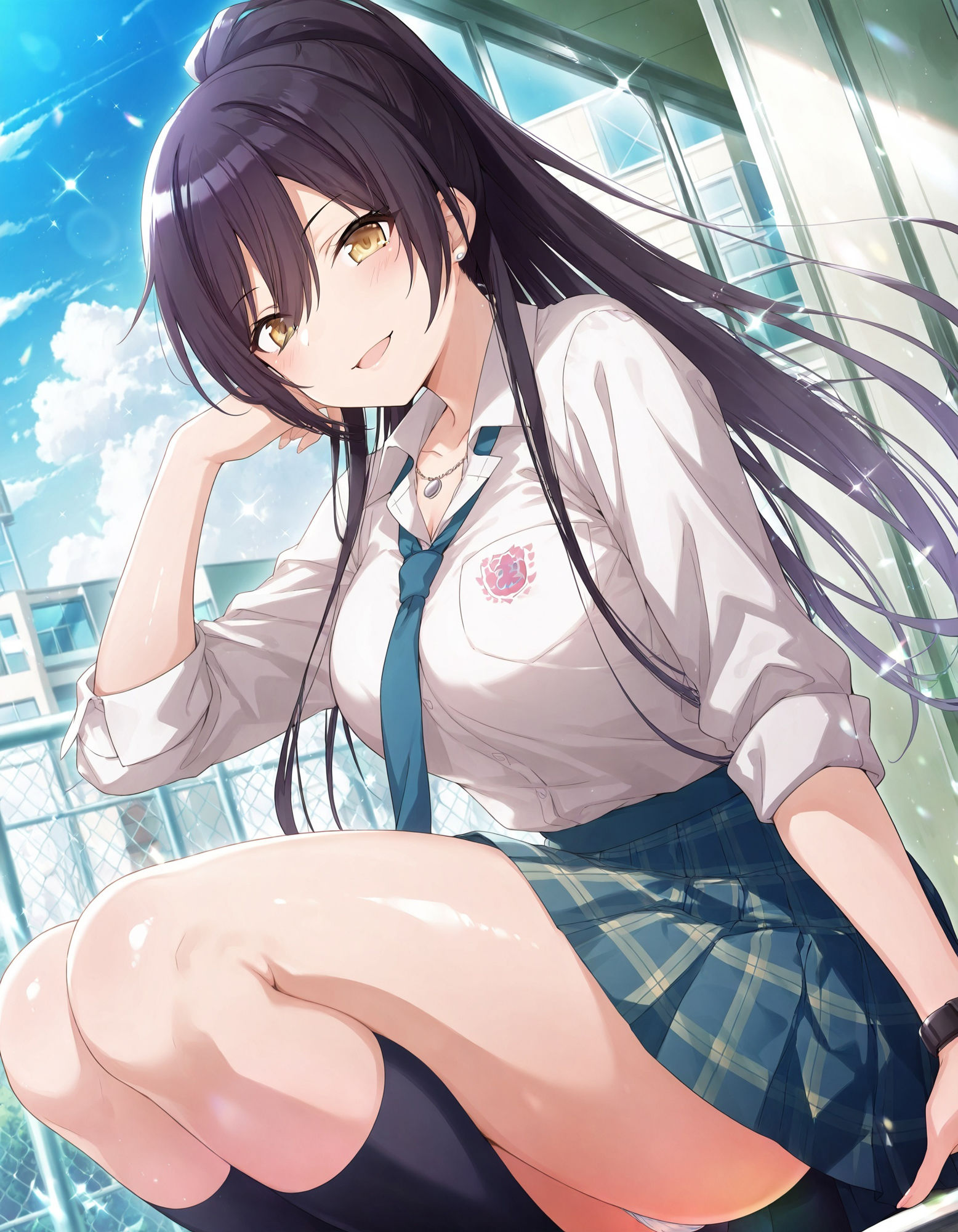 白〇咲耶のパンチラ〜制服編〜 - サンプル画像 6