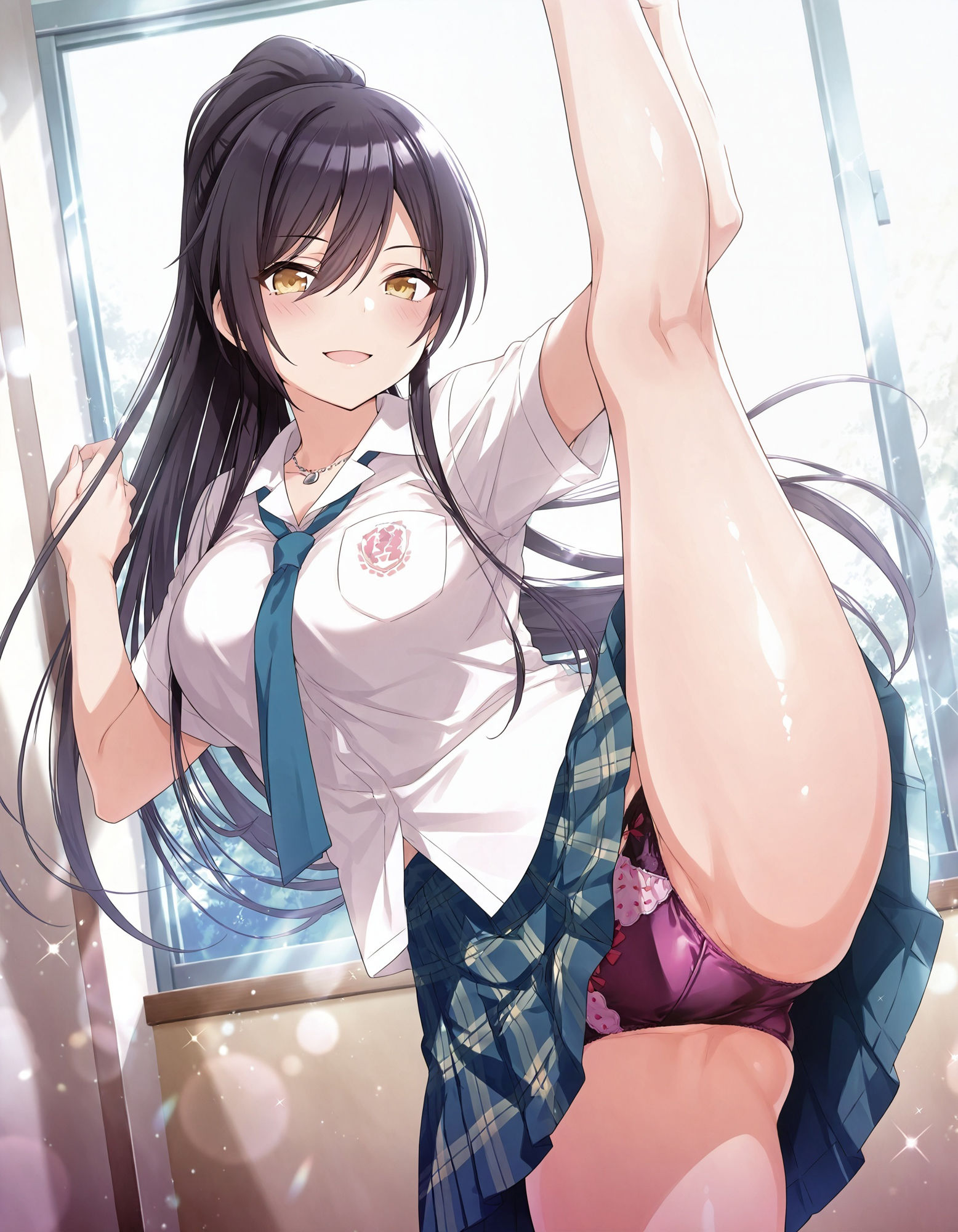 白〇咲耶のパンチラ〜制服編〜 - サンプル画像 7
