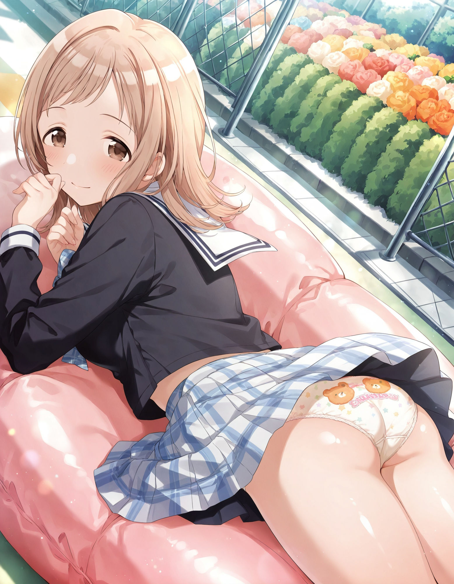 櫻〇真乃のパンチラ〜制服編〜 - サンプル画像 1