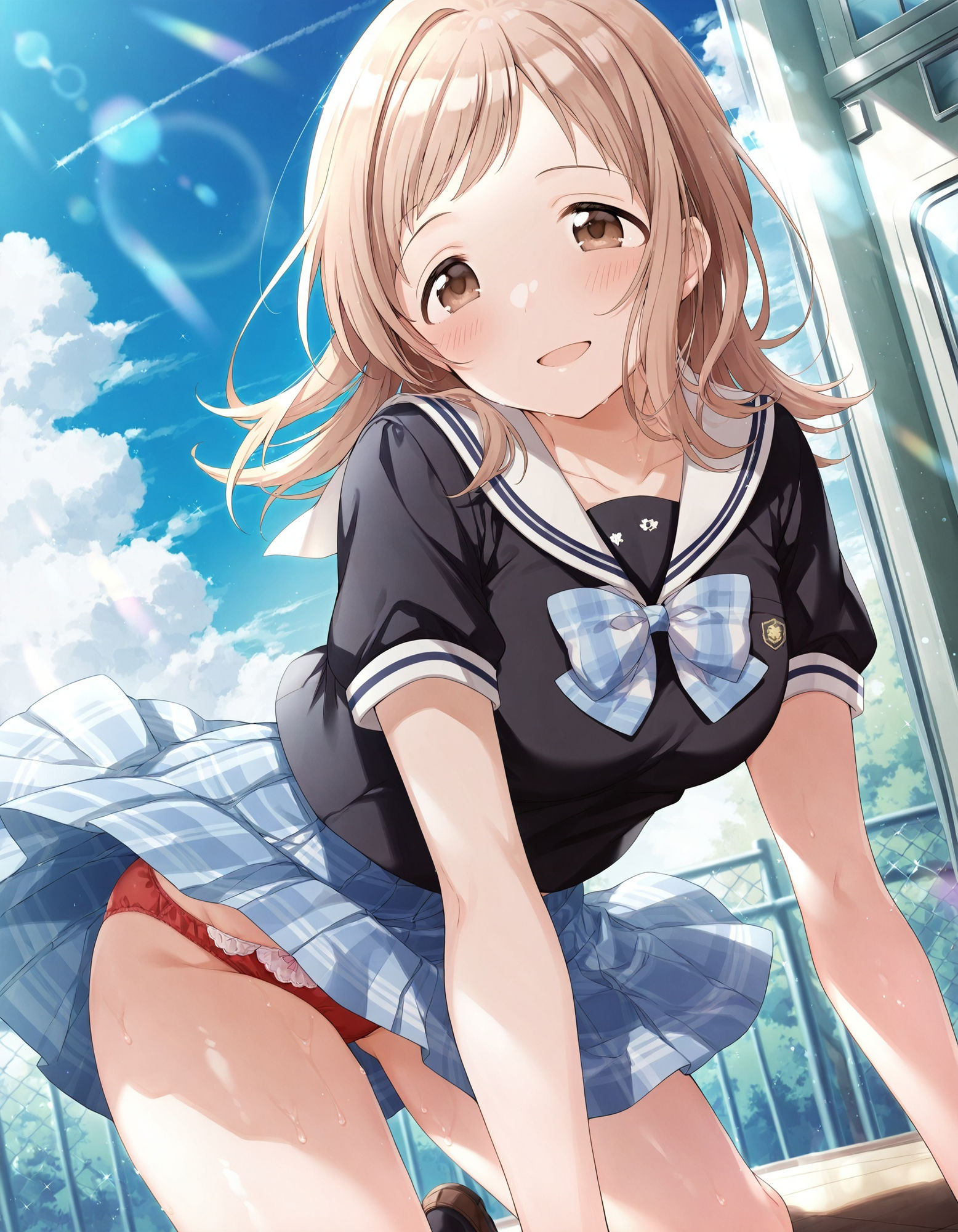 櫻〇真乃のパンチラ〜制服編〜 - サンプル画像 3