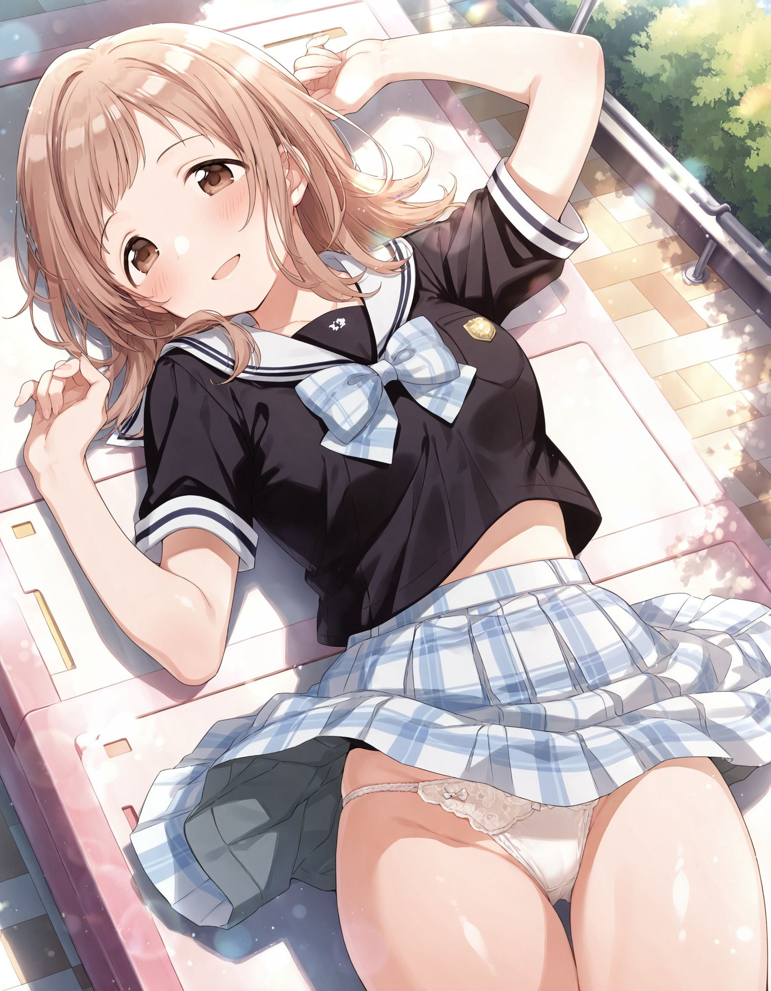櫻〇真乃のパンチラ〜制服編〜 - サンプル画像 4
