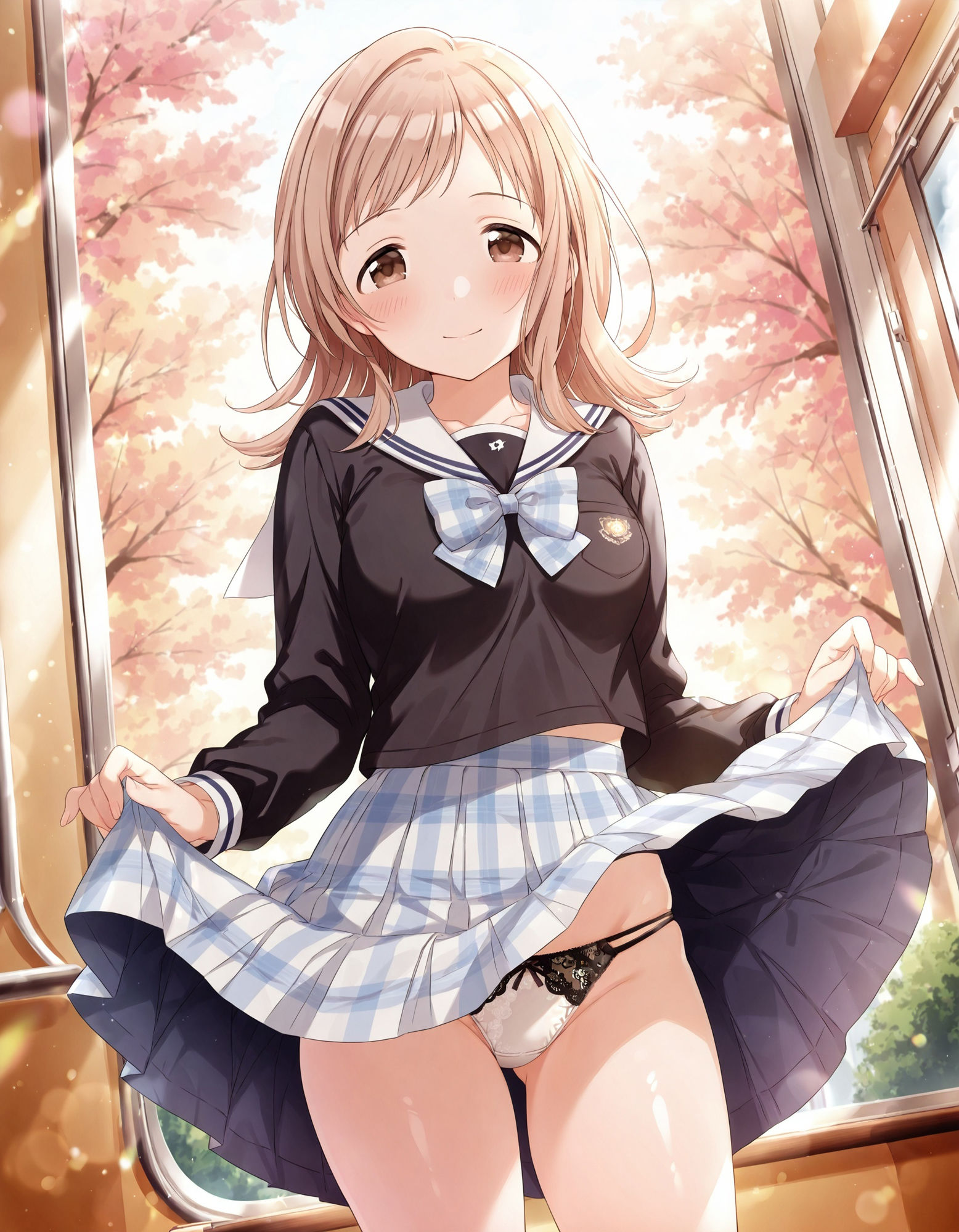 櫻〇真乃のパンチラ〜制服編〜 - サンプル画像 7