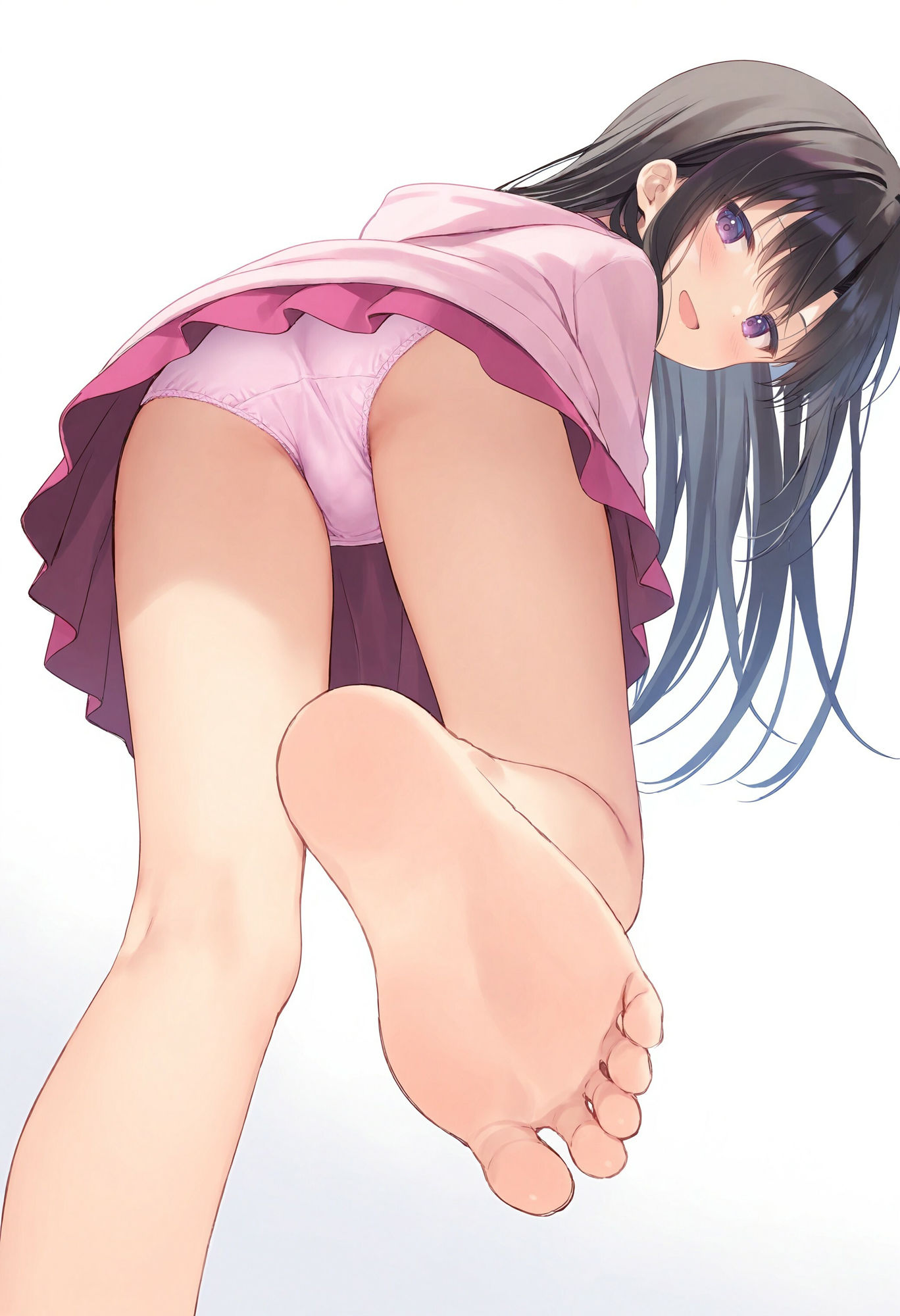 パンモロしている裸足少女 - サンプル画像 2